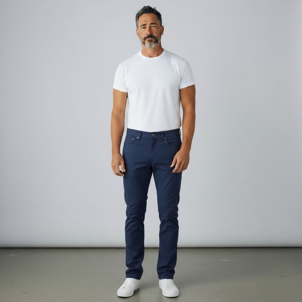 Olivers Passage Pants Mens 31x32 Navy Blue Good 5-Pocket Stretch‎ Performance